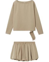 B+ AB - Boat-Neck Balloon-Hem Set - Lyst