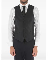 Corneliani - Single-Breasted Wool Waistcoat - Lyst
