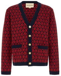 Valentino Garavani - Toute La V-Pattern Cardigan - Lyst