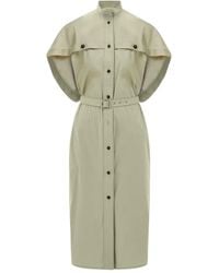 Ferragamo - Belted Shirt Dress - Lyst