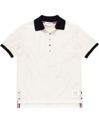 Thom Browne - Mesh Cashmere Polo - Lyst