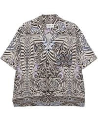 CDLP - Graphic-Pattern Camp-Collar Shirt - Lyst
