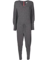 Stella McCartney タイウエスト ジャンプスーツ - グレー