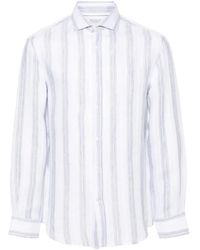 Brunello Cucinelli - Gestreept Overhemd - Lyst
