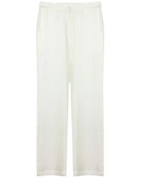P.A.R.O.S.H. - Silk Drawstring Relaxed Trousers - Lyst