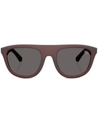 Burberry - Rectangle-Frame Sunglasses - Lyst