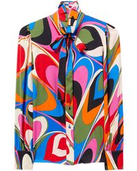 Emilio Pucci - T-Shirt mit Onde-Print - Lyst