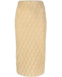 Fendi - Skirts > midi skirts - Lyst