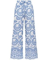Maliparmi - Embroidered Paisley Trousers - Lyst