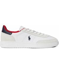 Polo Ralph Lauren - Logo-Embroidered Panelled Sneakers - Lyst