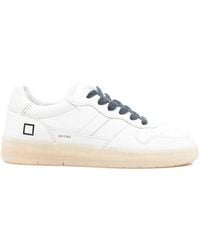 Date - レザースニーカー - Lyst