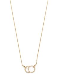 COURBET - 18Kt Recycled Celeste Laboratory-Grown Diamond Pavé Pendant Necklace - Lyst