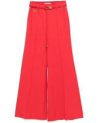 Zimmermann - Wool-Blend Crush Tailored Trousers - Lyst