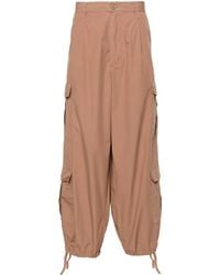 Emporio Armani - Straight-Leg Cotton Cargo Trousers - Lyst