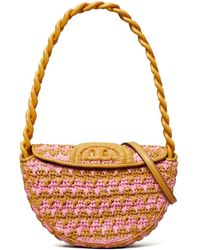 Tory Burch - Mini Fleming Crochet-knit Shoulder Bag - Lyst