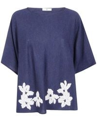 Whyci - Floral-Embroidered Wool Shirt - Lyst