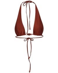 Baobab - Jelena Triangel Bikinitop Met Stenen Van Hars - Lyst