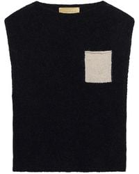 Momoní - Ansa Chest-Pocket Knitted Vest - Lyst