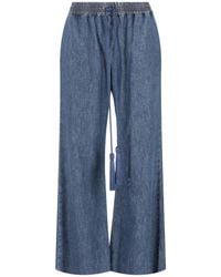 Valentino Garavani - Elastic-Waist Jeans - Lyst