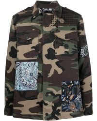 Philipp Plein - Camouflage-Print Paisley-Patch Jacket - Lyst