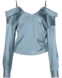 Jonathan Simkhai - Off-The-Shoulder Satin Top - Lyst