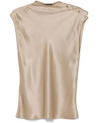 Giorgio Armani - Silk Top - Lyst