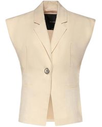 Pinko - Sleeveless Rustic-Effect Jacket - Lyst