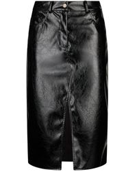 Liu Jo - Front-Slit Midi Skirt - Lyst