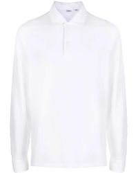 Aspesi - Long-Sleeved Button-Front Polo Shirt - Lyst