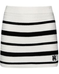 Amiri - Minirock Mit Logo-Stickerei - Lyst