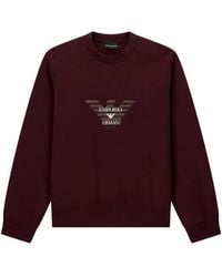 Emporio Armani - Logo-Print Sweatshirt - Lyst