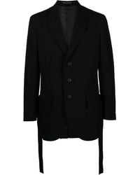 Yohji Yamamoto - Army Gabardine Pleated Blazer - Lyst