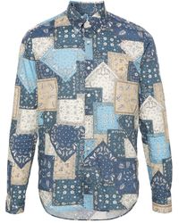 Manuel Ritz - Patchwork-print Cotton Shirt - Lyst