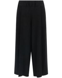 Issey Miyake - Campagne Elasticated Wide Leg Trousers - Lyst