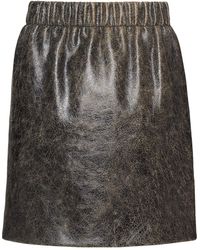 Miu Miu Rock mit Stretchbund - Schwarz