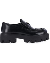 Prada - Chunky-Sole Loafers - Lyst