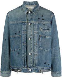 Undercover - Bee-embroidered Denim Jacket - Lyst