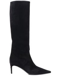 Dolce & Gabbana - 70Mm Suede Knee-High Boots - Lyst