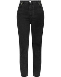 Balmain - High-Rise Slim Fit Jeans - Lyst