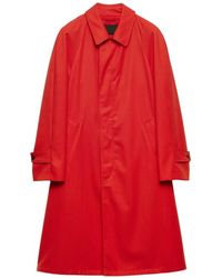Prada - Technical Gabardine Coat - Lyst
