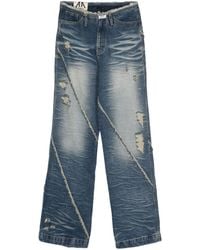 Adererror - Distressed-finish Cotton Jeans - Lyst