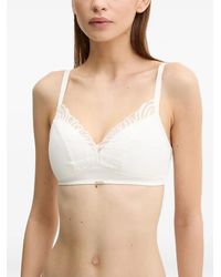 Chantelle - Soutien-Gorge Côtelé Legend Bordé De Dentelle - Lyst