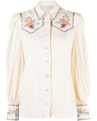 Zimmermann - Floral-print Button-up Shirt - Lyst
