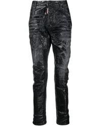 DSquared² - Slim-Fit-Jeans Mit Logo-Patch - Lyst