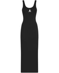 Philipp Plein - Skull-Embellished Midi Dress - Lyst