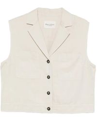 Marc O' Polo - Button-Up Notched-Lapels Gilet - Lyst