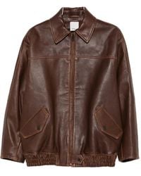 Jonathan Simkhai - Zip-fastening Leather Jacket - Lyst