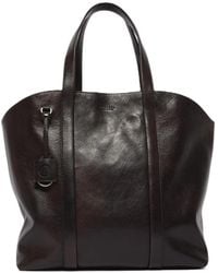Orciani - Off Duty Lagoon Leather Tote Bag - Lyst