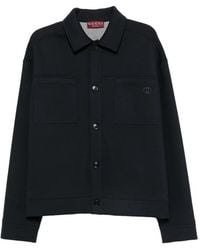 Gucci - Logo-Embroidered Button-Up Jacket - Lyst