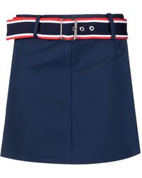 Pinko - Belted-Waist Mini Skirt - Lyst